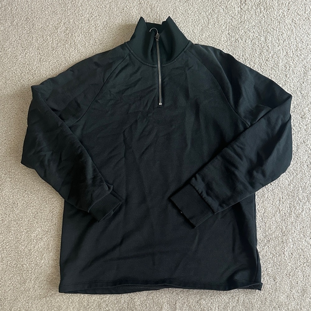 H&M Men's Dark Green Quarter Zip
